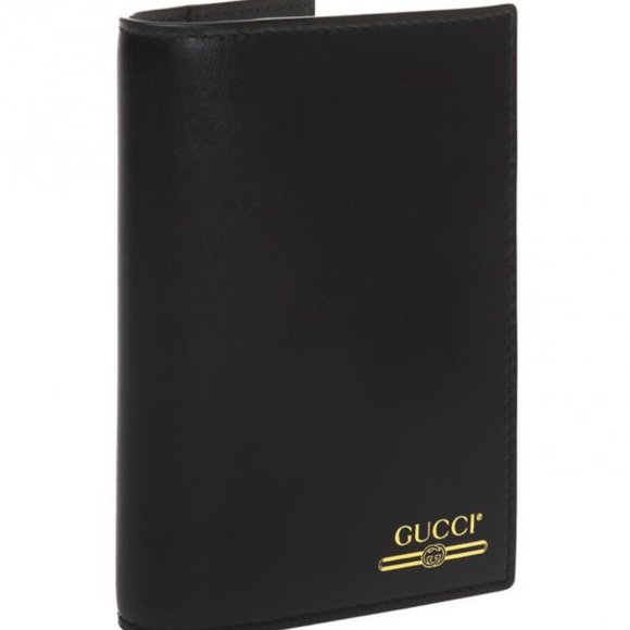 ✈️🛳🏖PASSPORT HOLDER Gucci Bifold in Black NWT - Picture 2 of 6